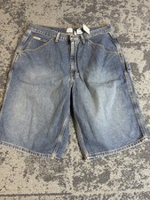 Vintage 90s Calvin Klein Jeans Carpenter Denim Shorts Jorts Baggy Faded Men's 36