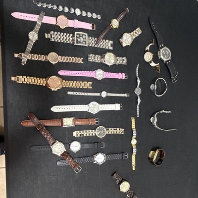 (A2) 25 VINTAGE AND MODERN WATCHES ALL RUNNING!! BULK ASSORTED LOT MENS & WOMENS