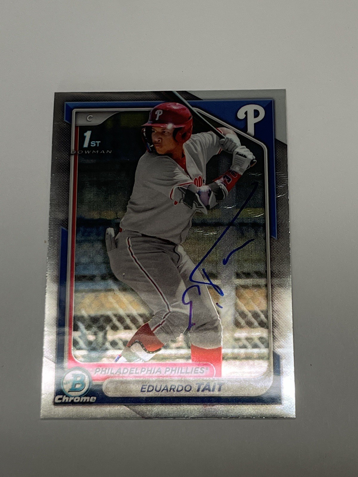 2024 Bowman Chrome Prospects Eduardo Tait Bowman Auto 1st #BCP-164 Phillies GTP