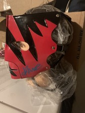 Kane Autograph replica mask Glenn Jacobs Adult Signed Leather Adjustable Wwe Wwf