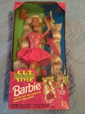 Mattel 1994 Cut and Style Barbie Blonde Doll #12639 New In Box Never Opened