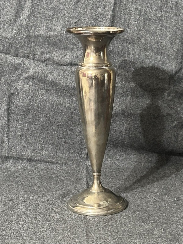 12” Sterling Silver Weighted Vase 358 Grams A.M. Soffel Scrap Keep