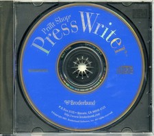 The Print Shop Press Writer Software 1997 CD-ROM Broderbund