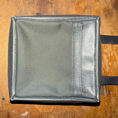 Unverified Louis Vuitton Black/Silver Crossbody Bag Zip Closure Adjustable Strap