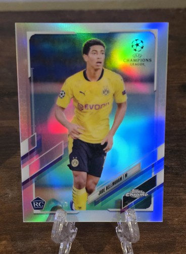 Topps 2020-21 Chrome UEFA Champions League Jude Bellingham RC Refractor #68