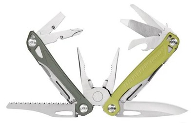 LEATHERMAN SIDEKICK  14 Tool Stainless Steel Multi-Tool Green with Nylon Sheath 
