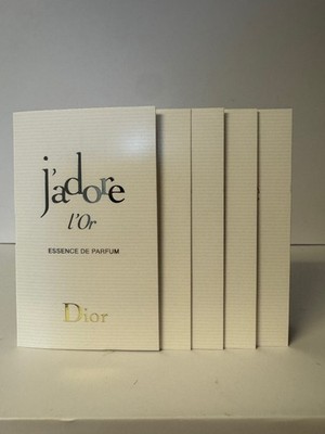 5x DIOR J'ADORE L'OR ESSENCE DE PARFUM 1.0ml .03fl oz  PERFUME SPRAY SAMPLES