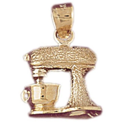 Kaffeemaschine Charm Anhänger 14k Gold
