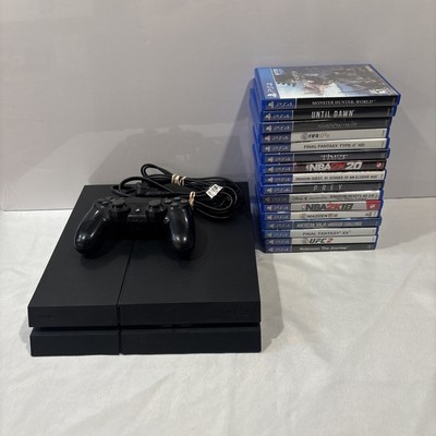 Sony PS4 CUH-1215A 500GB Black Console Bundle Controller+ 16Games Tested