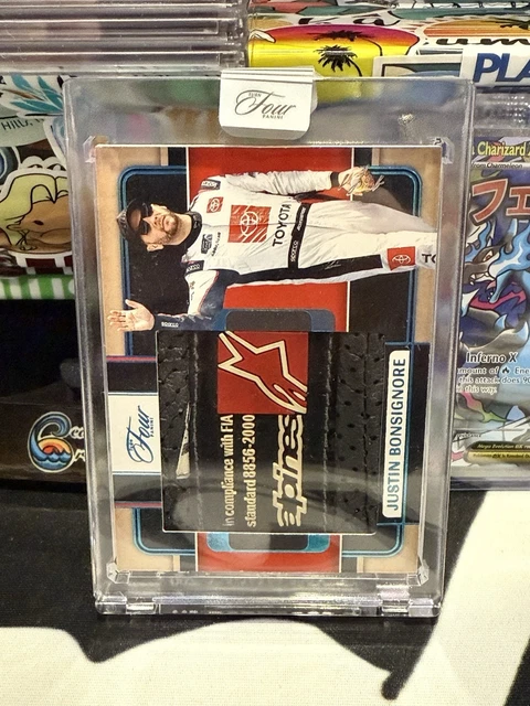 Justin Bonsignore 2025 Panini Turn Four Jumbo Shoes Red JS-JBN 1/1 Tag TZ