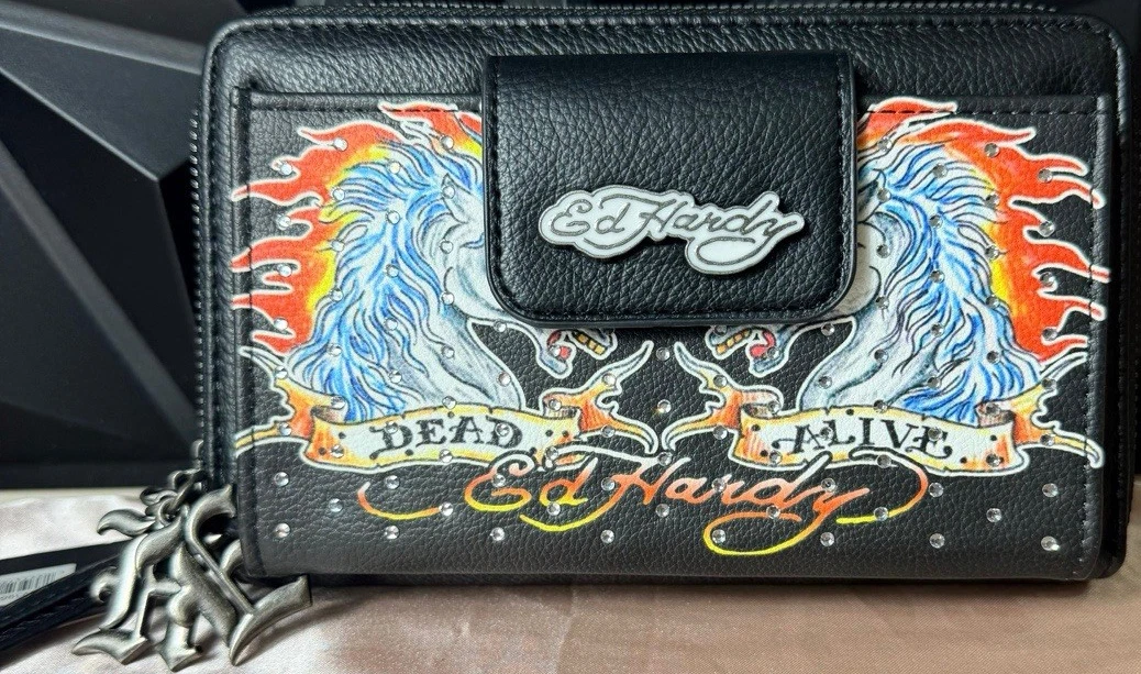 Ed Hardy Leather Wallets for Women for sale | eBay