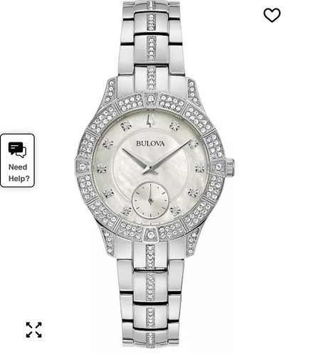 Bulova Silver Stainless Steel Case, Silver Stainless Steel Strap C835472
