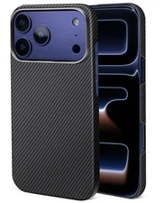 Docarbonfi Case for iPhone 17 Pro Max Aramid Fiber Compatible with Mag Safe