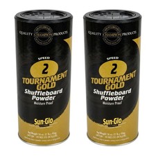 Sun-Glo Shuffleboard Powder Wax Speed 2, 2 Pack 2 Pack, Speed 2