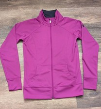 Pre-Owned Under Armour Jacket Womens X Small Pink Semi Fitted Full Zip