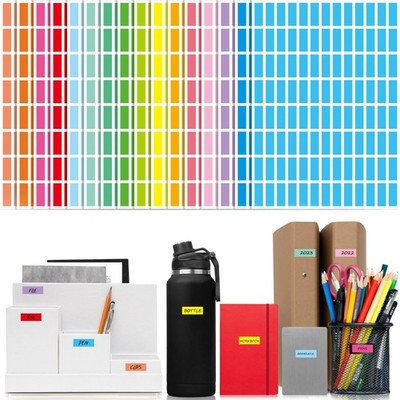 3328 Color Coding Labels, 16 Colors Blank Stickers Mini Rectangular Labels 1R