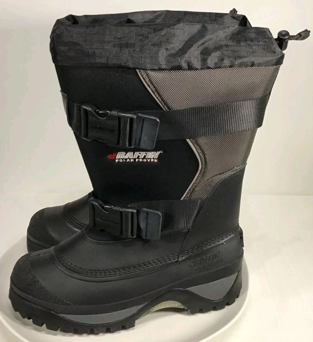 Baffin Wolf Waterproof Insulated Snow Boots Mens Black Casual Mens Size 12 M