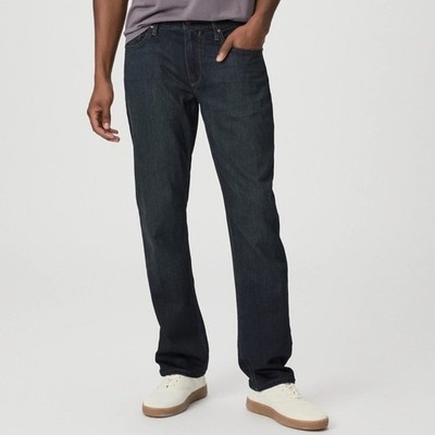 Paige Men's Transcend Normandie 37'' Extra Long Slim Straight Jeans Size 30