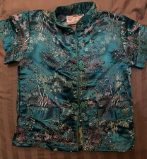 Beautiful Vintage Made In China Double Peach Size 2 Children  s Lounge Wear/pjs