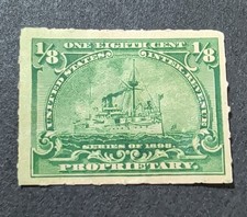 1898 Us Revenue Stamps Scott Rb20 Proprietary Tax 18c Mint No Gum Lot Oprop1