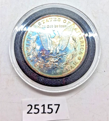 New Listing1898 O Morgan Dollar BU Choice Uncirculated Silver $ Toned  25157 bb5