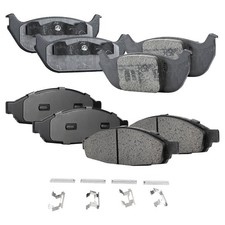 Front and Rear Ceramic Brake Pad Set For 2003-2005 Lincoln Aviator