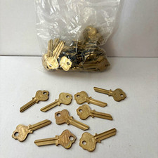 Lot of 75 Vintage ILCO 1054R Independent Lock Co Brass Key Blanks NOS