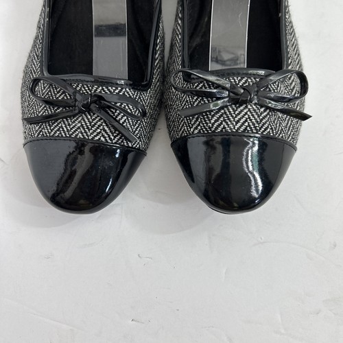 Cushion Walk by Avon Sz 10 Slip On Flats Almond Toe Patent Leather Toe Logo - Picture 3 of 6