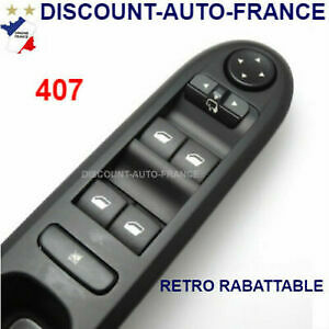 Interrupteur De Lève-vitre Avant Gauche Pour Peugeot 407 (05/2004 - 10/2010) - NTY EWS-PE-007
