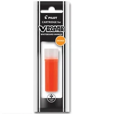 43926 Pilot VBoard Master Dry Erase Marker Refill Cartridge, Orange Ink, 12 Each