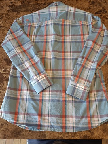 JARED LANG Mens Size Large Multi Colored 100% Cptton Button-Front Shirt - Picture 14 of 16
