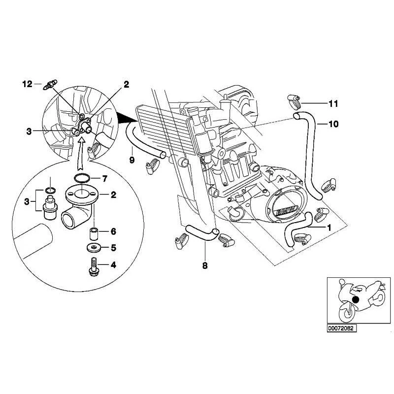Original BMW 13621703993 - Interruptor de temperatura doble serie 3 serie 5 serie 7 serie 8 X5 Z3 Z8 Foto 3 de 3