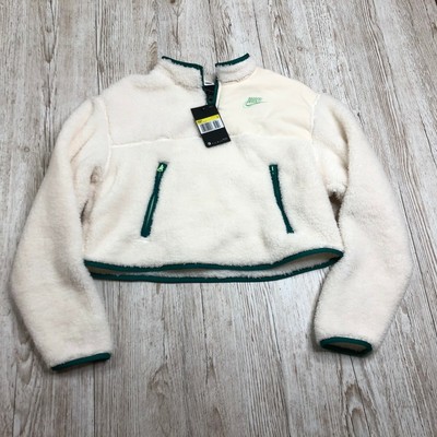 nike sherpa crop