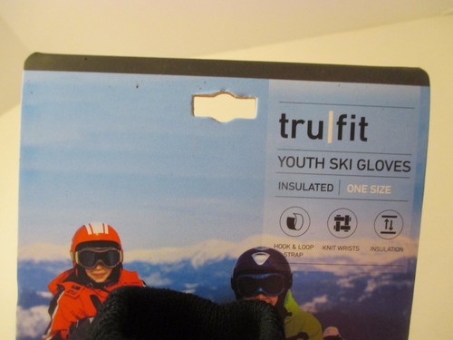 NWT TRUFIT Girls Youth Purple Lined WATERPROOF Winter Ski GLOVES~Fits L-XL - Afbeelding 6 van 12