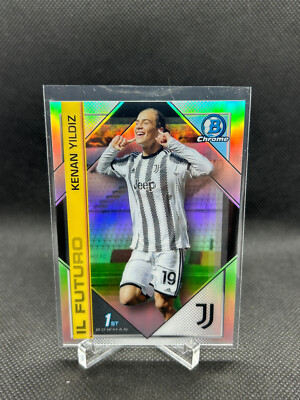 Topps Chrome 2022-2023 Juventus Kenan Yildiz Bowman 1st Serie A RC 