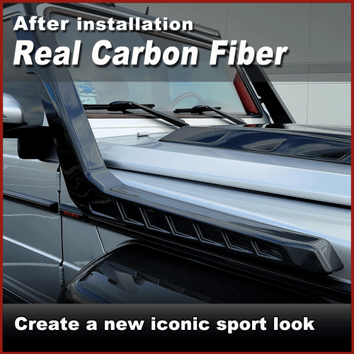 For Benz G Wagon W463 G500 G550 G55 G63 G65 04UP Air Intake Snorkels REAL CARBON - Picture 13 of 14