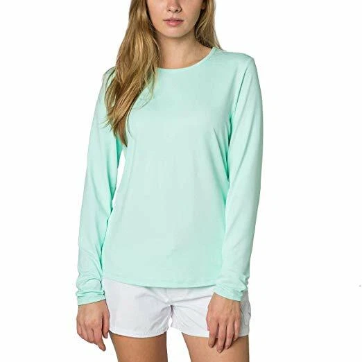 NEW HANG TEN AQUA GREEN,UPF 50+ SUN PROTECTION LONG SLEEVE TOP SHIRT SIZE XL
