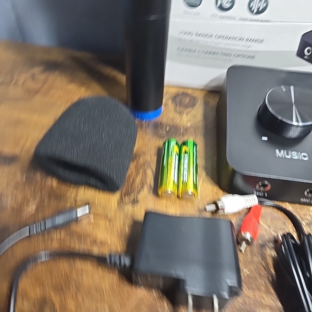 Rybozen Wireless Microphone Karaoke Mixer System, Dual Handheld PA