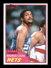 1981 Basketball Topps Maurice Lucas New Jersey Nets #E79 2