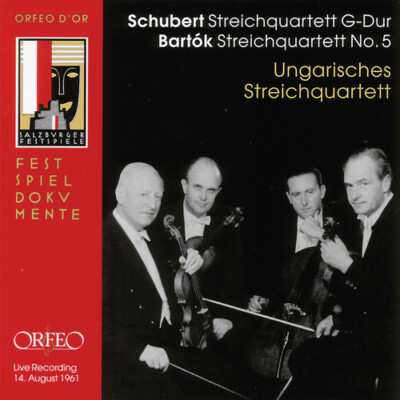 The Hungarian Quartet Schubert String Quartet G Major Bartok No. 5 Salzburg CD