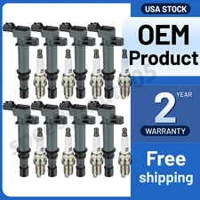 8X Ignition Bobinas + 8X Spark Plug Pack for 2002-2007 Dodge Ram 1500 V8 4.7L UF