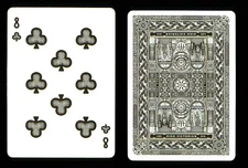 1 x playing card Theory11 High Victorian - 8 of Clubs ZT 39