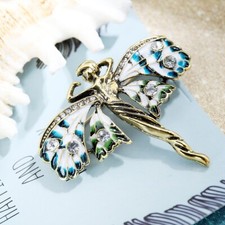 Vintage Art Nouveau Style Fairy Nymph Brooch Shawl Pin Pendant Jewelry Gift