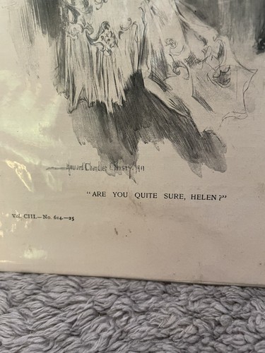 Vintage original Black And White ad Are You Quite Sure Helen 1901! - Picture 2 of 7