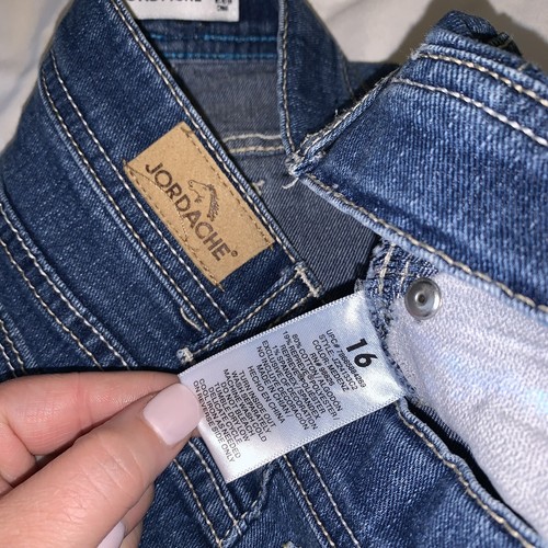 Jordache Stretch Jean Shorts Girl Sz 16 - Picture 4 of 8