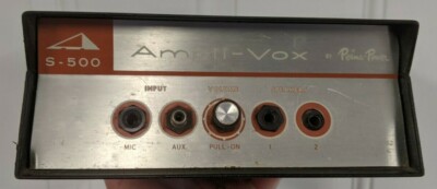 Vintage Ampli-Vox S-500 Amplifier Power Supply Perma-Power S-500 Model S 1410