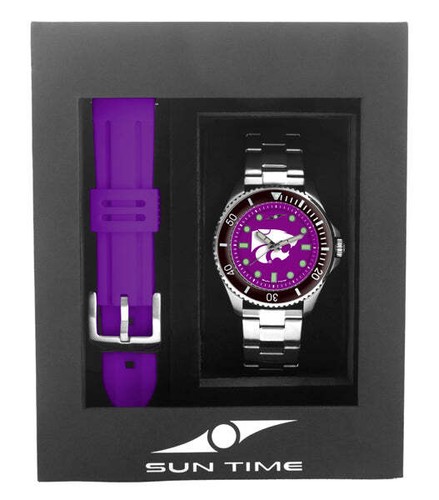 Kansas State Wildcats Orologio Contender Uomo Set Regalo - Foto 3 di 3
