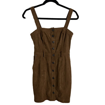 Abercrombie & Fitch Pinafore Button DOWN Dress Day dress, gender.adult.female, Size: XS, Brown Abercrombie & Fitch Pinafore Button DOWN Dress Day dress, gender.adult.female, Size: XS, Brown