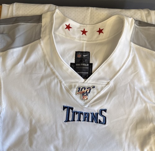 Tennessee Titans Pro Cut Nike On Field White Jersey Blank Sz 40 Quarterback NEW