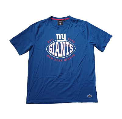 Boss Hugo Boss x NFL NY Giants Mens T Shirt 3XL Blue Big Logo Short Sleeve NWOT